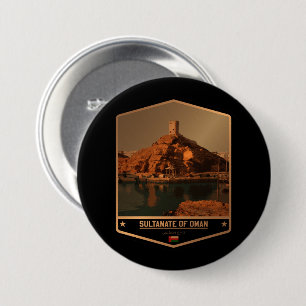 Oman 7.5 Cm Round Badge