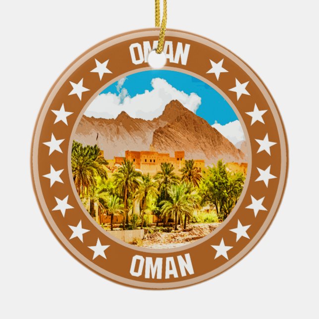 Oman                                               ceramic tree decoration (Front)