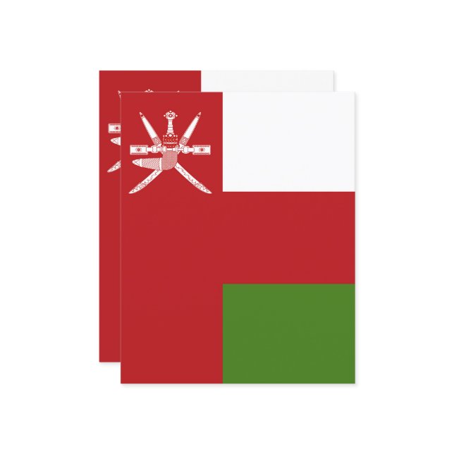 Oman flag (Front/Back In Situ)