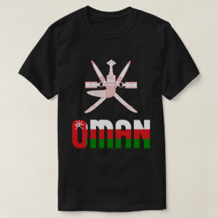 Oman Flag and Coat Of Arms Patriotic T-Shirt