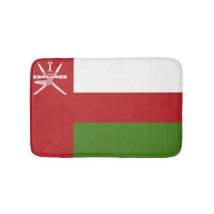 Oman flag bath mat