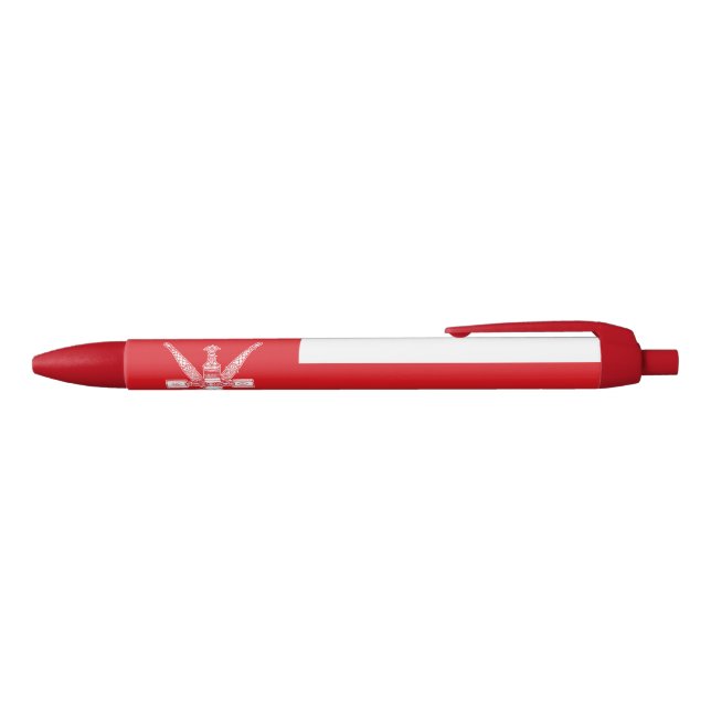 Oman Flag Black Ink Pen (Top)
