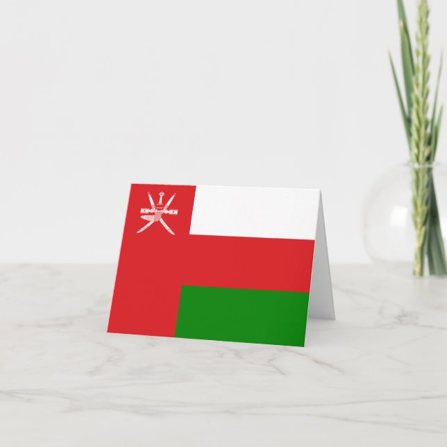 Oman Flag Card (Front)