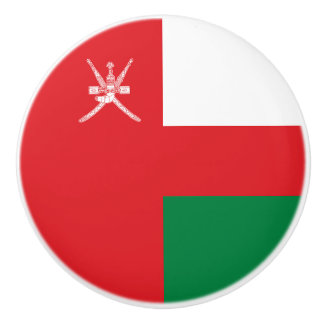 Oman Flag Ceramic Knob