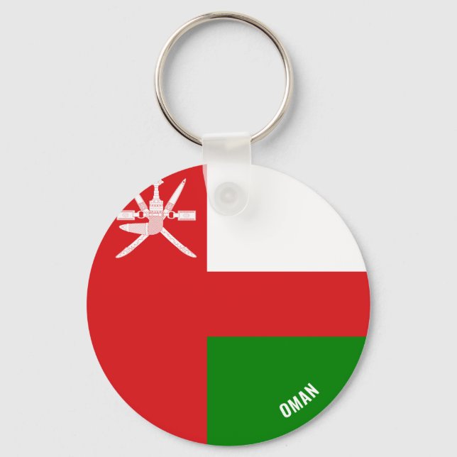 Oman Flag Charming Patriotic Key Ring (Front)