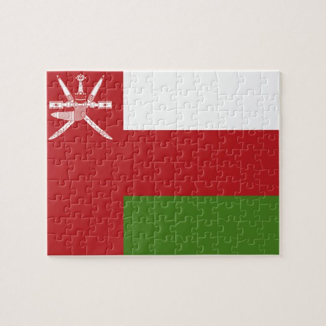 Oman flag jigsaw puzzle (Horizontal)