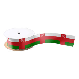 Oman Flag & Oman travel, holiday/sports Satin Ribbon