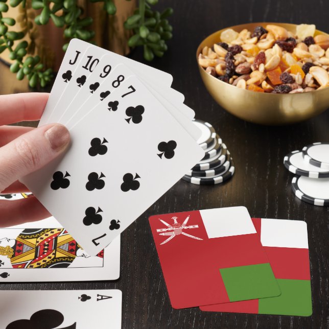 Oman flag playing cards (In Situ)