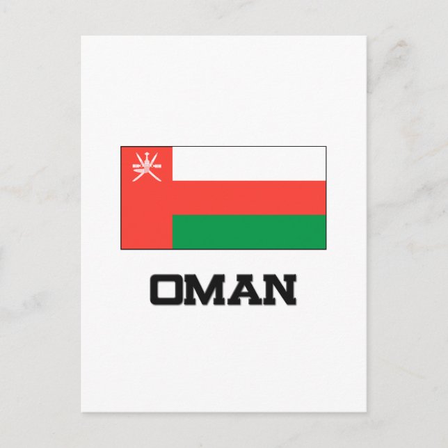 Oman Flag Postcard (Front)
