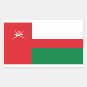 Oman Flag Rectangular Sticker