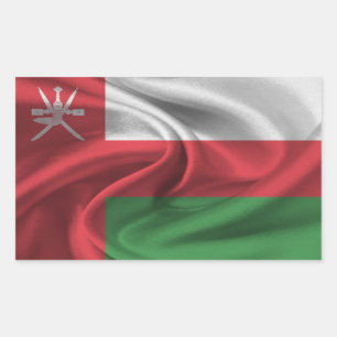 Oman Flag Rectangular Sticker