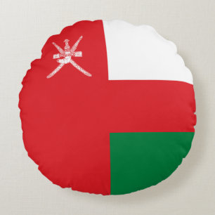 Oman Flag Round Cushion