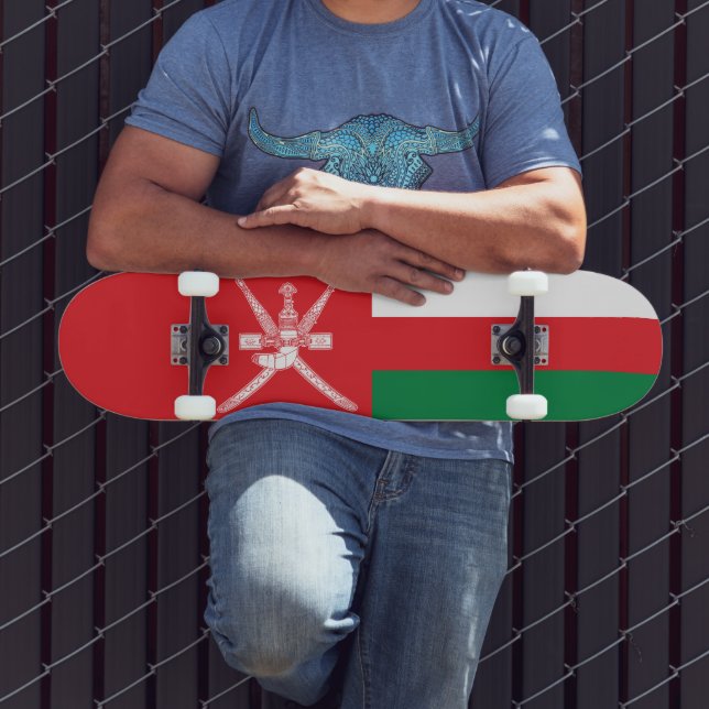 Oman Flag Skateboard (Outdoor 3)