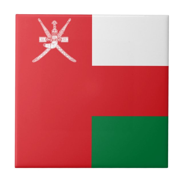 Oman Flag Tile (Front)