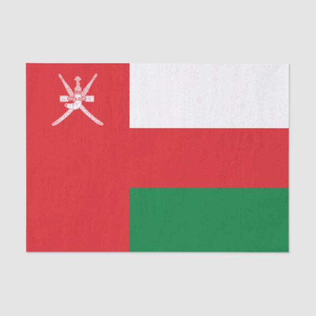 Oman Flag Tissue Paper (Front)