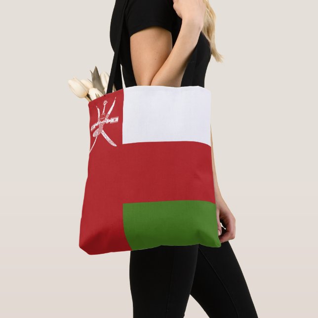 Oman flag tote bag (Close Up)