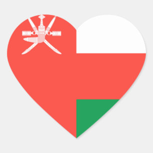 oman heart sticker