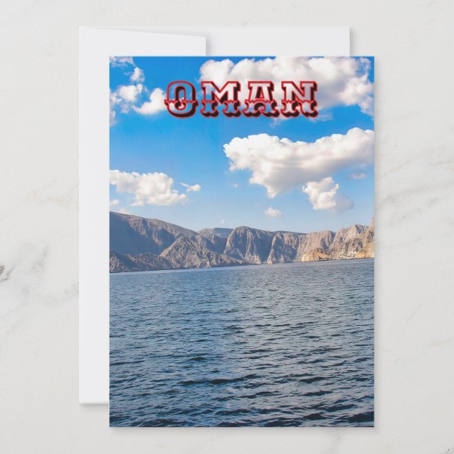 Oman landscape holiday card (Front)