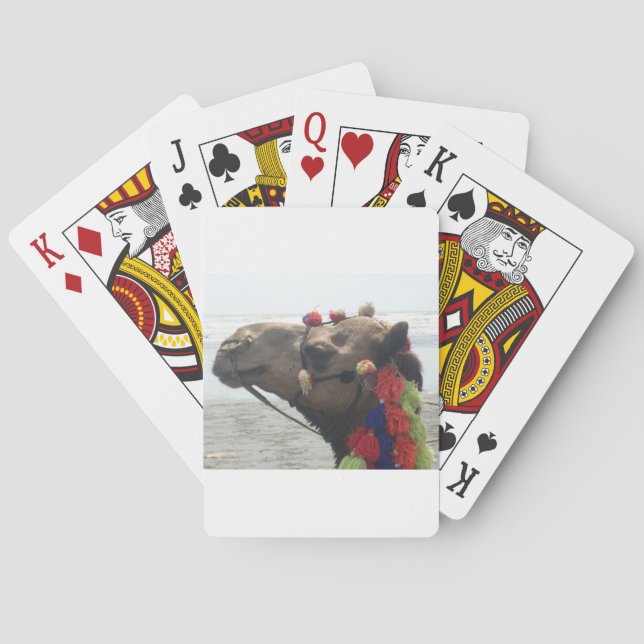 Oman Muscat Camel Photo Art Print Playing Cards (Back)
