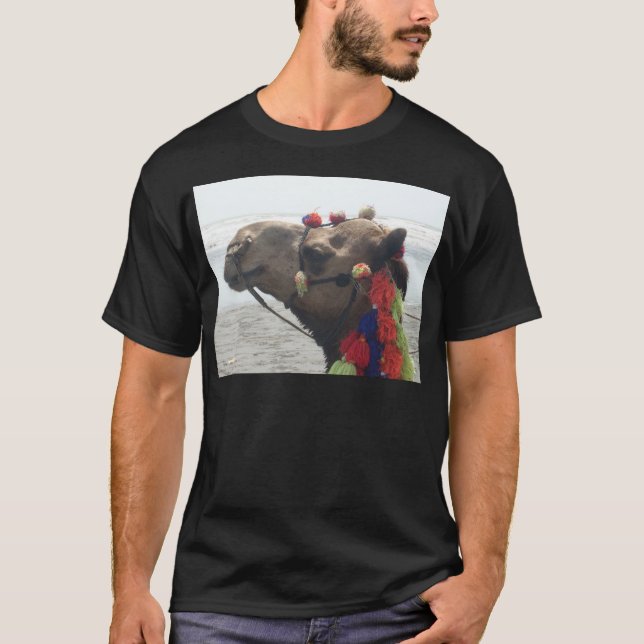 Oman Muscat Camel Photo Art Print T-Shirt (Front)