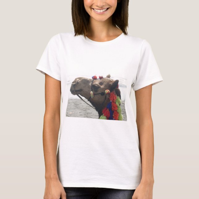 Oman Muscat Camel Photo Art Print T-Shirt (Front)