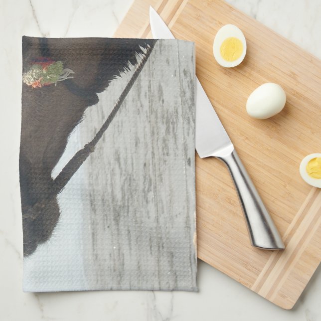 Oman Muscat Camel Photo Art Print Tea Towel (Quarter Fold)