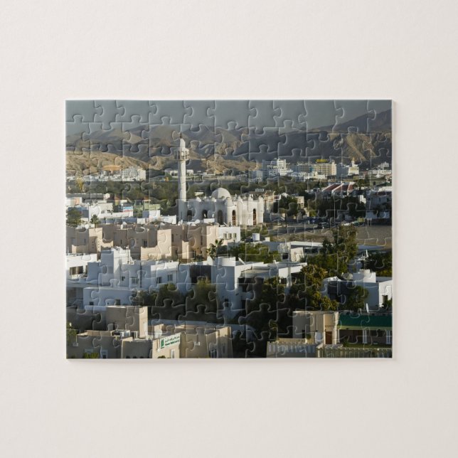 Oman, Muscat, Qurm. Buildings of Qurm Area / 2 Jigsaw Puzzle (Horizontal)