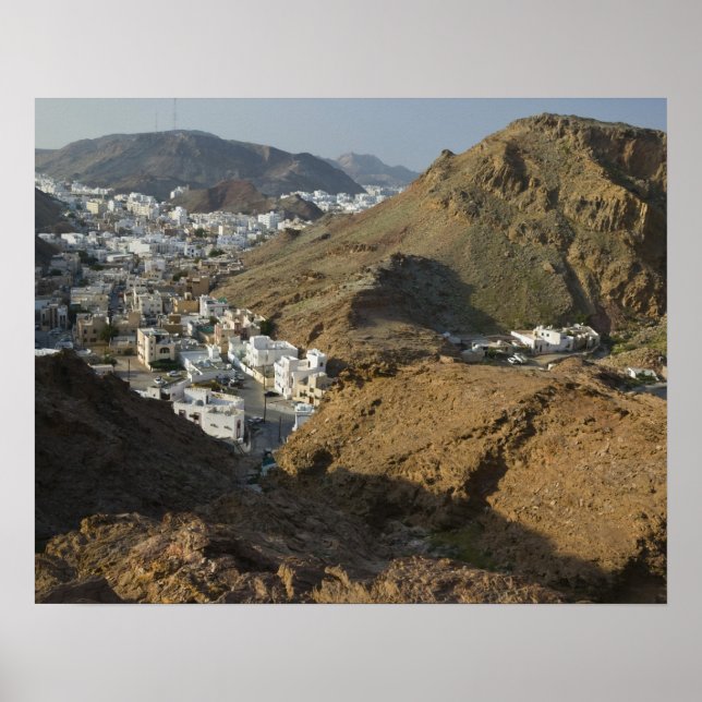 Oman, Muscat, Ruwi/Al Hamriyah. View of Ruwi / Poster (Front)