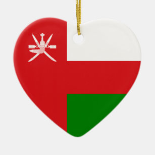 Oman – Omani Flag Ceramic Tree Decoration
