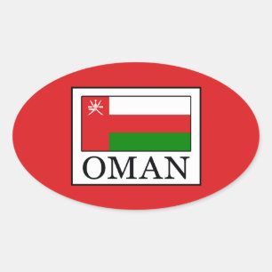 Oman Oval Sticker