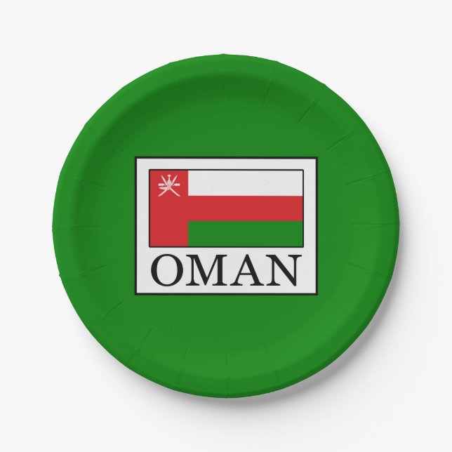 Oman Paper Plate (Front)