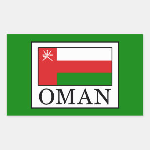 Oman Rectangular Sticker