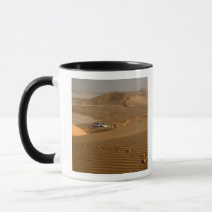 Oman, Rub Al Khali desert, driving on the dunes Mug