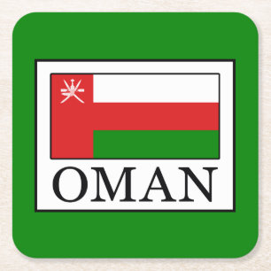 Oman Square Paper Coaster