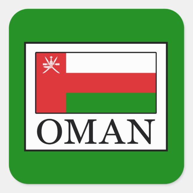 Oman Square Sticker (Front)