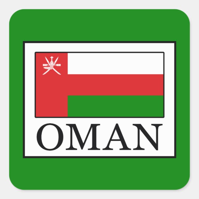 Oman Square Sticker (Front)