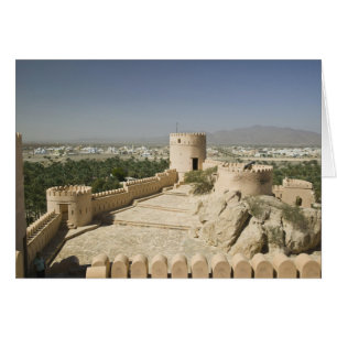 Oman, The Batinah Plain, Nakhal. Nakhal Fort, at