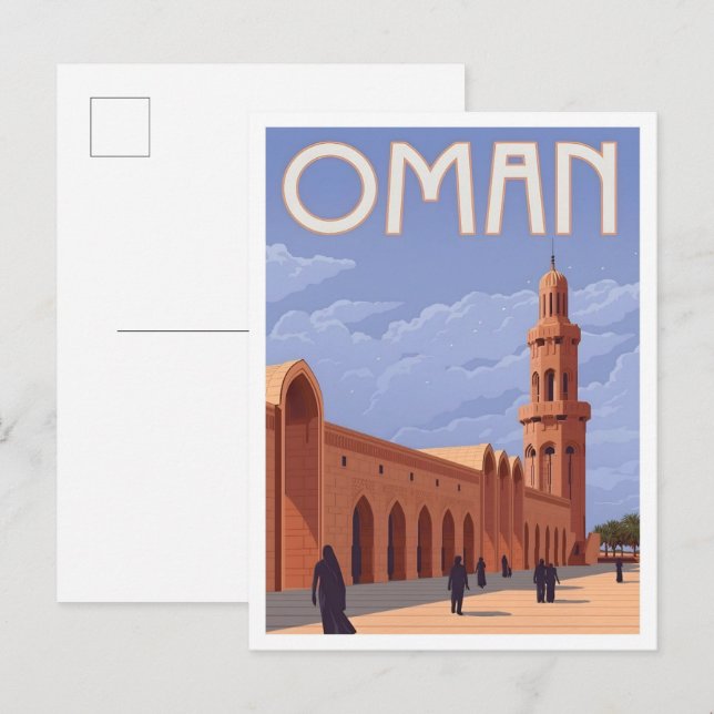 Oman Vintage Travel  Postcard (Front/Back)