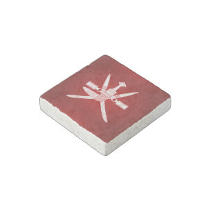Omani coat of arms stone magnet