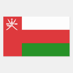 Omani Flag, Flag of Oman Rectangular Sticker