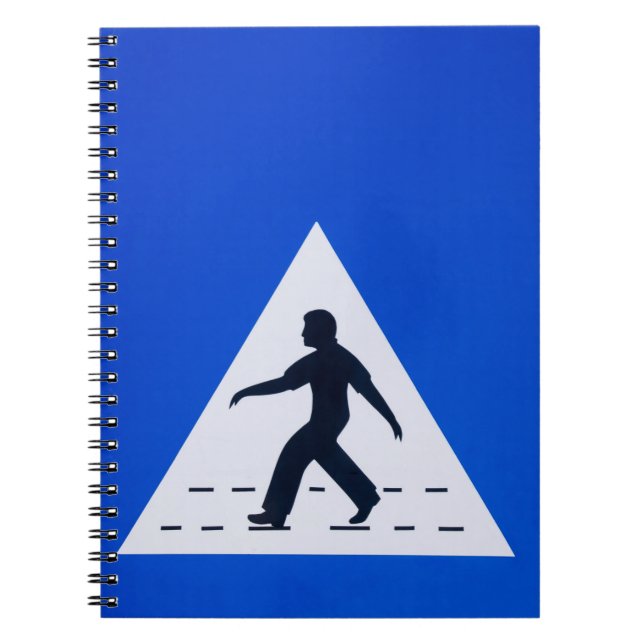 Omani pedestrian crossing sign - Muscat, Oman Notebook (Front)