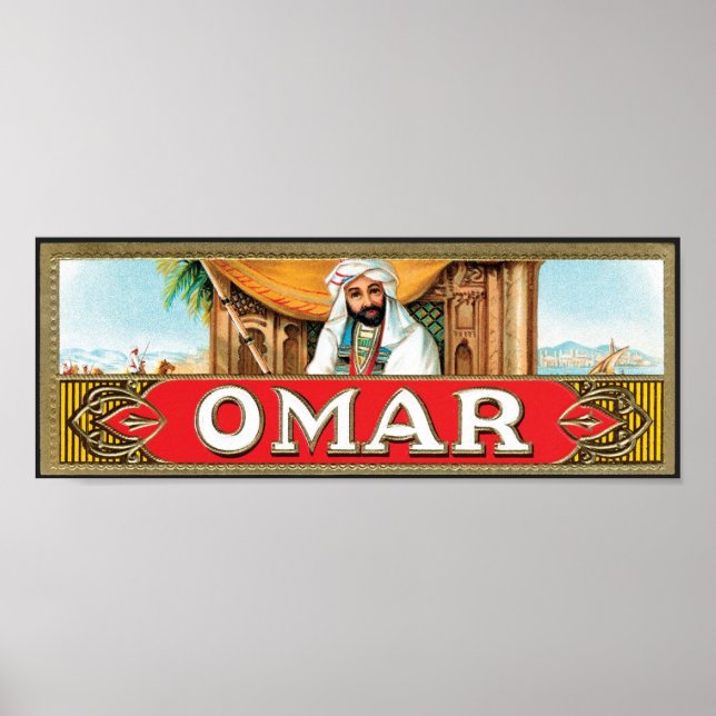 Omar Cigar Label 2 Poster (Front)