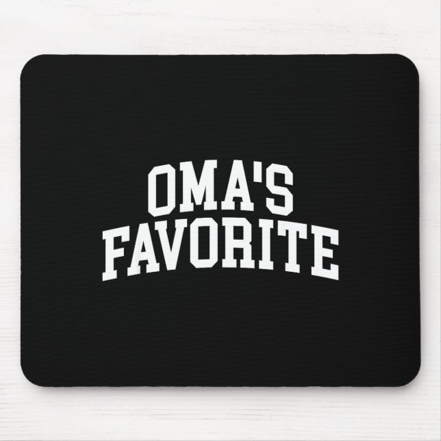 Oma's Favorite Grandkids  Mouse Mat (Front)