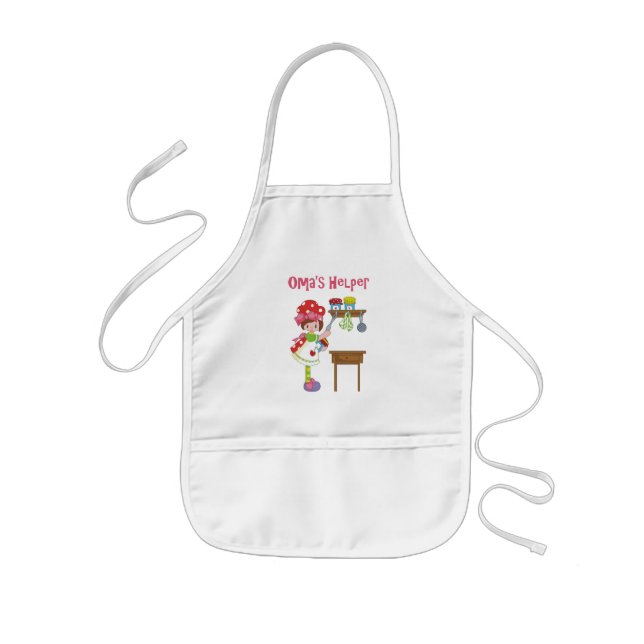 Oma's Helper in the Kitchen Kids Apron (Front)