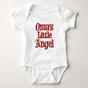 Oma's Little Angel Baby Bodysuit