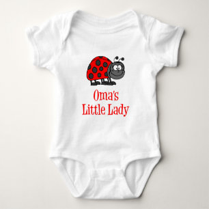 Oma's Little Lady Baby Bodysuit