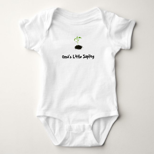 Oma's Little Sapling Bodysuit (Front)