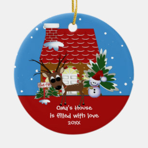 Oma's Love House Christmas Ornament