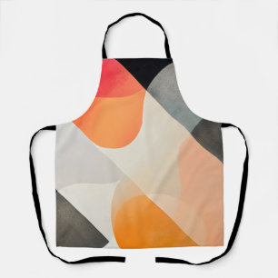 Ombre abstract shapes apron
