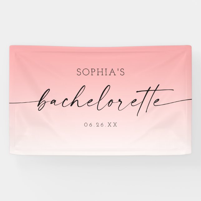 Ombré Bachelorette Party  Banner (Horizontal)